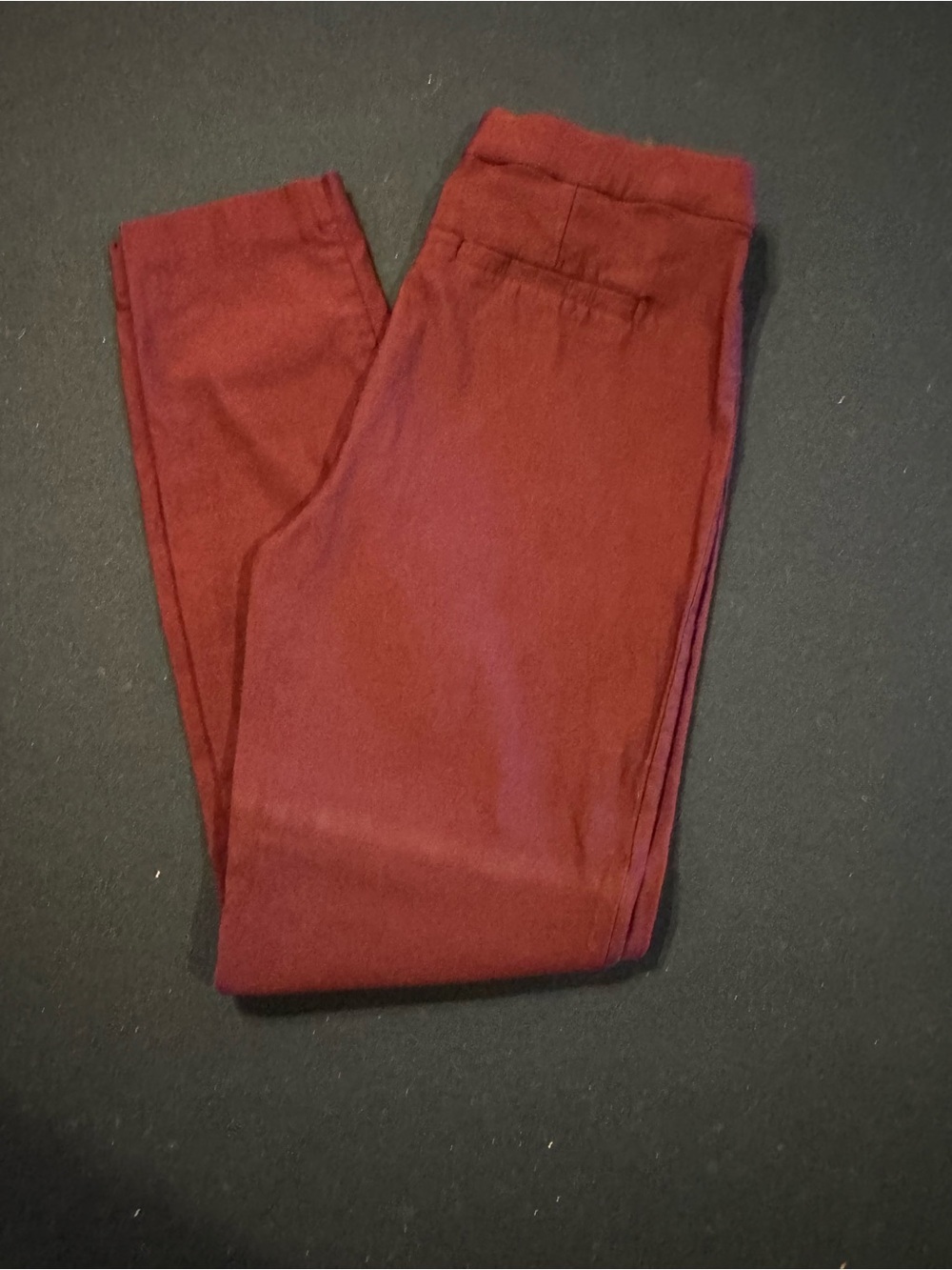 Women's Cropped Slip On Pants in Deep Burgundy size 4/27